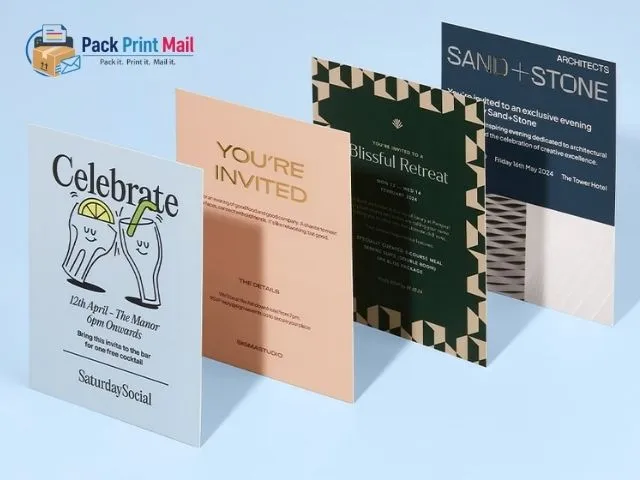 Invitations printed product preview from Pack Print Mail