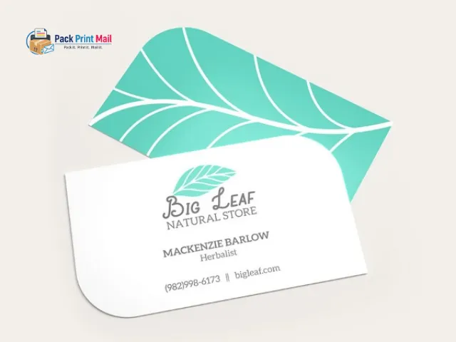 Leaf Business Cards printed product preview from Pack Print Mail