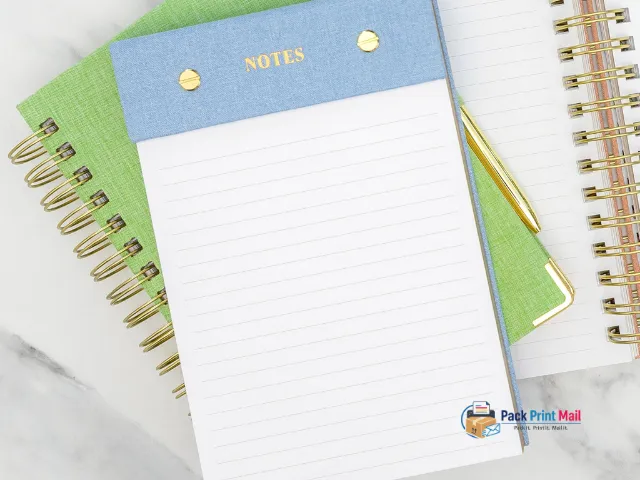 Linen Notepads printed product preview from Pack Print Mail