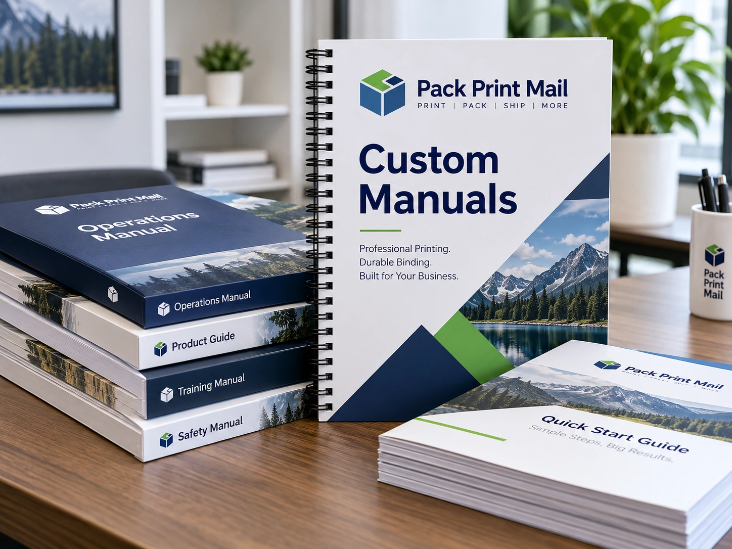 Manuals printed product preview from Pack Print Mail