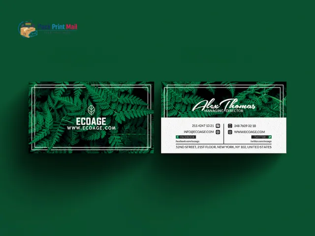 Natural Business Cards printed product preview from Pack Print Mail