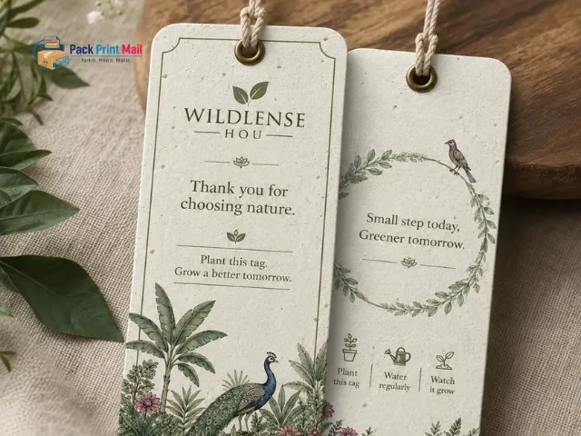 Natural Hang Tags printed product preview from Pack Print Mail