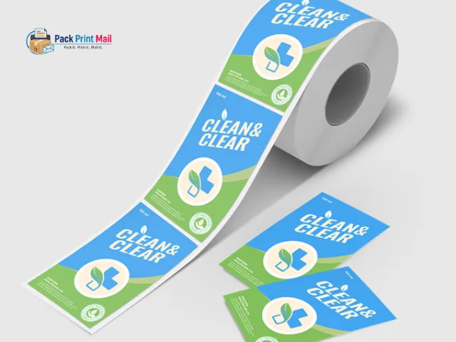Rectangle Roll Labels printed product preview from Pack Print Mail