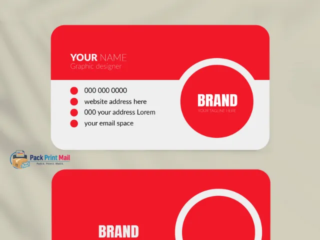 Round Corner Announcement Cards printed product preview from Pack Print Mail