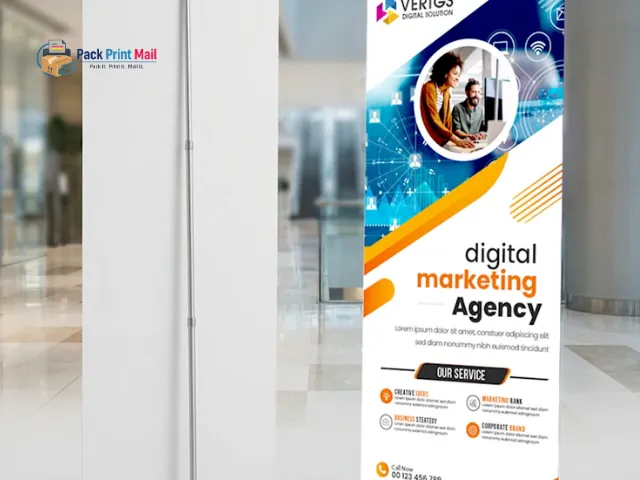 Standard Retractable Banner Stands printed product preview from Pack Print Mail