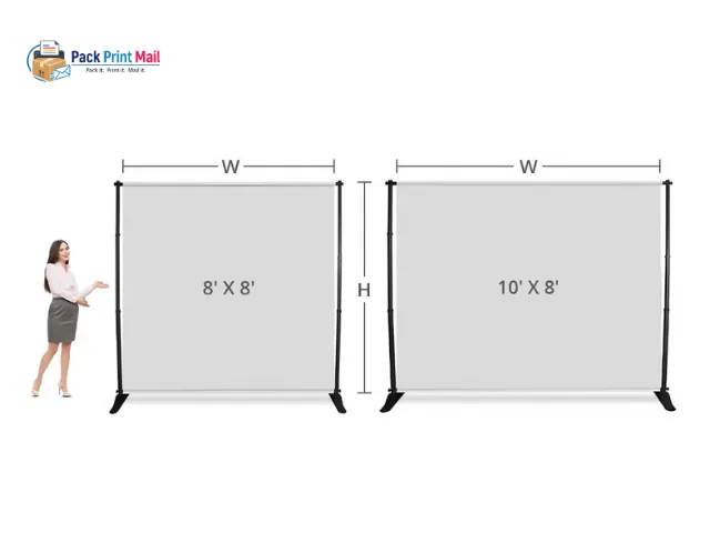 Telescopic Backdrop Banner Stands printed product preview from Pack Print Mail