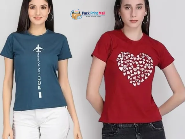 Women's Premium Short Sleeve T-Shirts printed product preview from Pack Print Mail