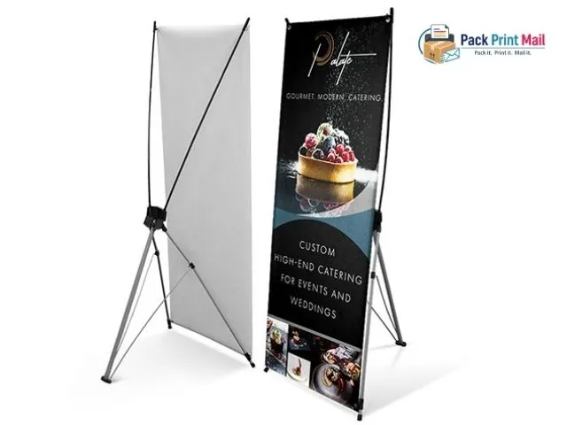 X-Frame Banners printed product preview from Pack Print Mail